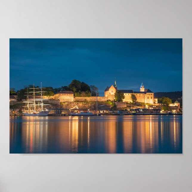 Norwegen Oslo Akershus Festung Poster (Vorne)