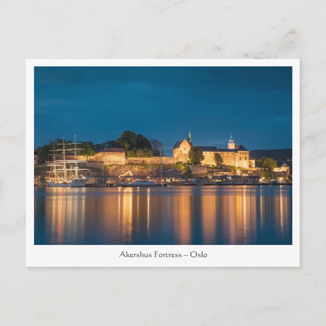 Norwegen Oslo Akershus Festung Postkarte (Vorderseite)