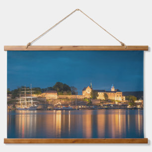 Norwegen Oslo Akershus Festung Wandteppich Mit Holzrahmen