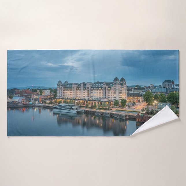Norwegen Oslo Badehandtuch (Badehandtuch)