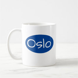 Norwegen Oslo Einmalige Schriftart Tasse