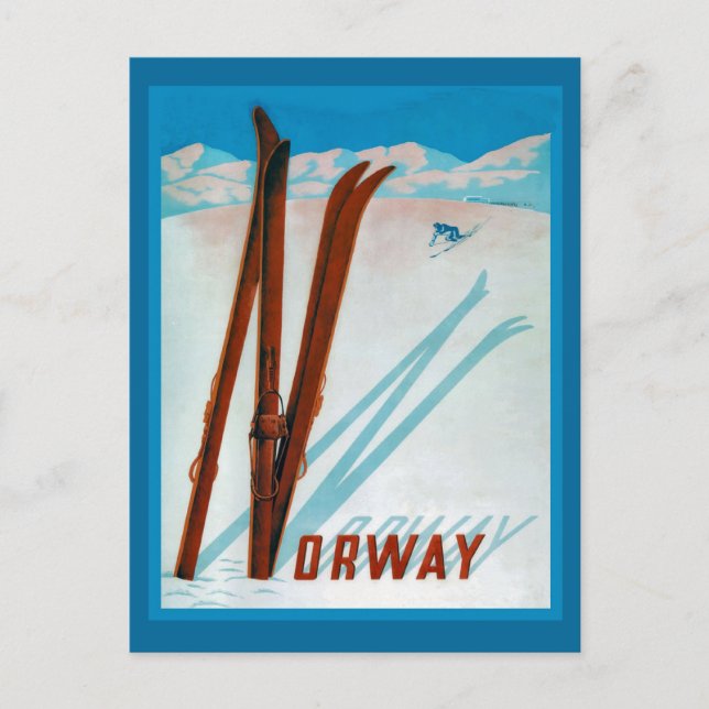 Norwegen Postkarte (Vorderseite)