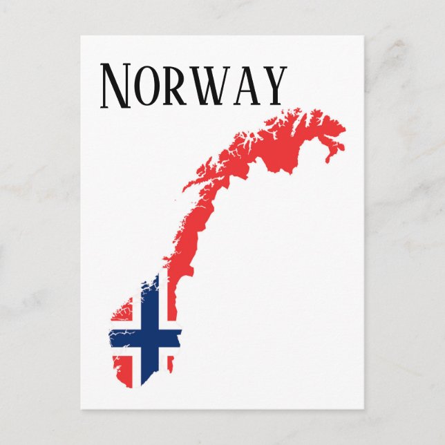 Norwegen Postkarte (Vorderseite)