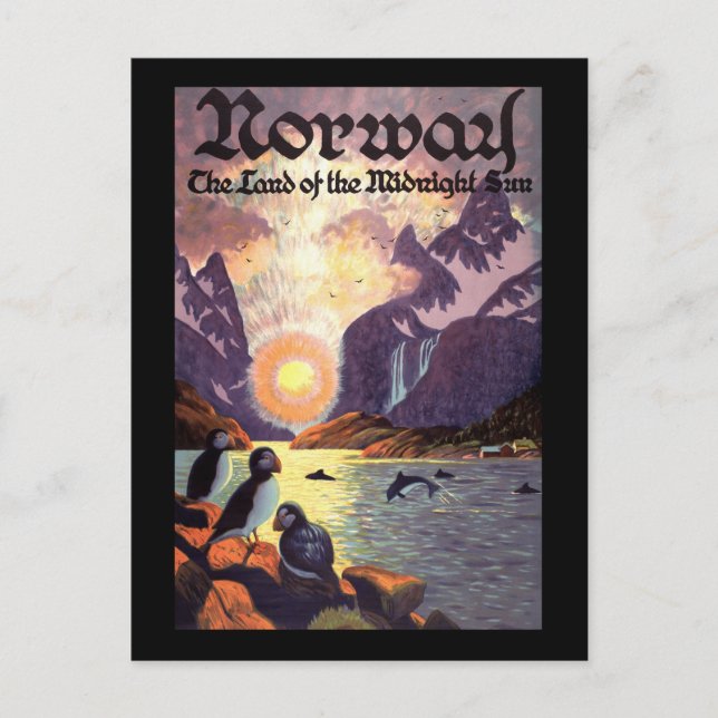 Norwegen Postkarte (Vorderseite)