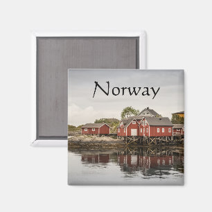 Norwegen Rote Kabine Magnet