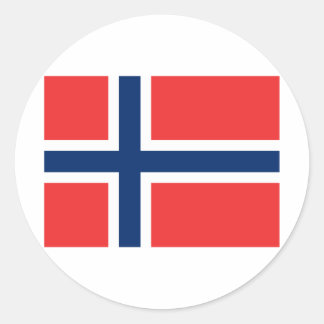 Norwegen Runder Aufkleber