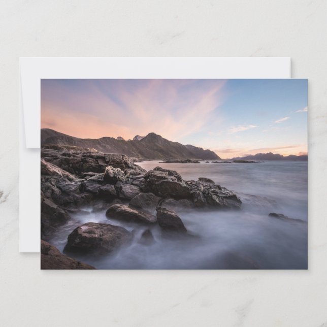 Norwegen Seascape Card (Vorderseite)