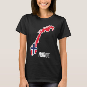 Norwegen Skandinavien Norwegische Flagge Europa T-Shirt