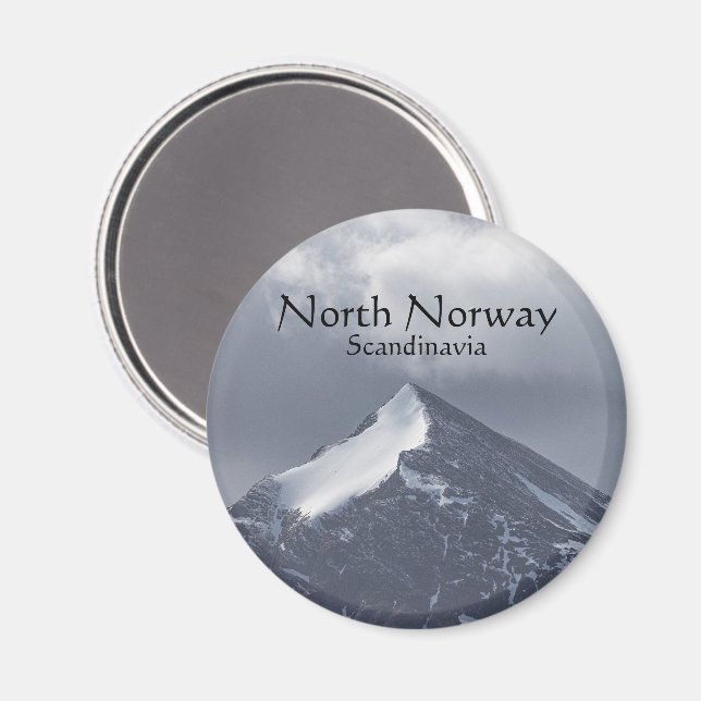 Norwegen Souvenir Magnet (Vorderseite/Rückseite)