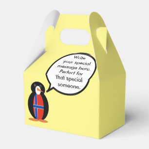 Norwegen sprechende Ms Penguin Personalisiert  Geschenkschachtel