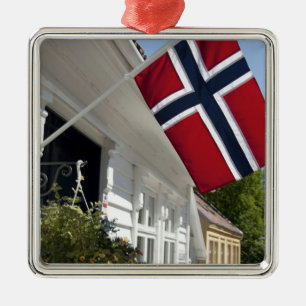 Norwegen, Stavanger. Historische Innenstadtansicht Ornament Aus Metall