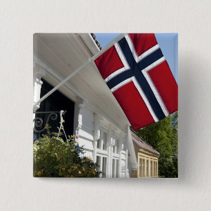 Norwegen, Stavanger. Historische Sicht auf die Inn Button