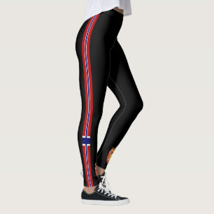 Norwegen stripes Flagge Leggings
