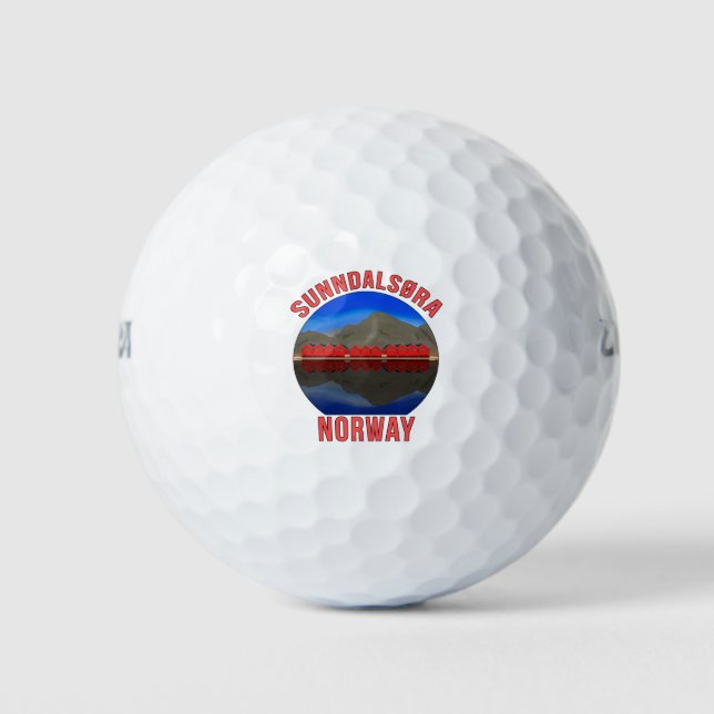 Norwegen Sunndalsøra Travel Norwegisch Golfball (Vorderseite)