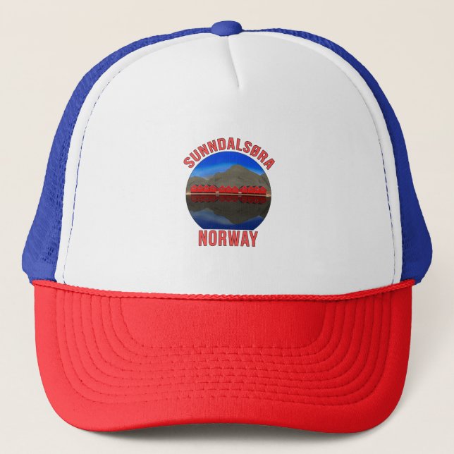 Norwegen Sunndalsøra Travel Norwegisch Truckerkappe (Vorderseite)