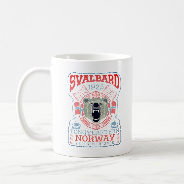 NORWEGEN SVALBARD LONGYEARBYEN. KAFFEETASSE (Links)