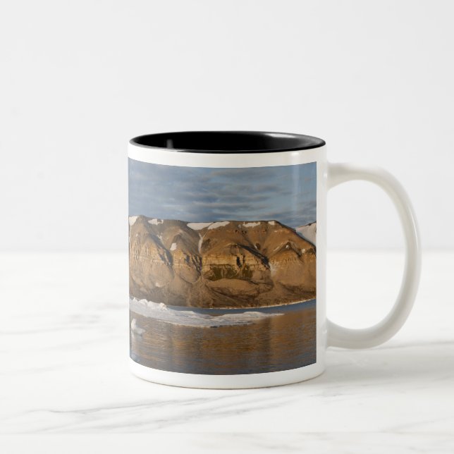 Norwegen, Svalbard, Spitsbergen Island, Setting Zweifarbige Tasse (Rechts)