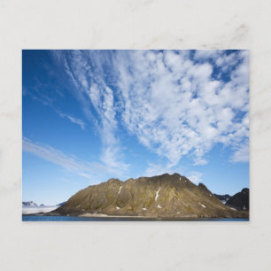 Norwegen, Svalbard, Wolken über steilen Klippen Postkarte
