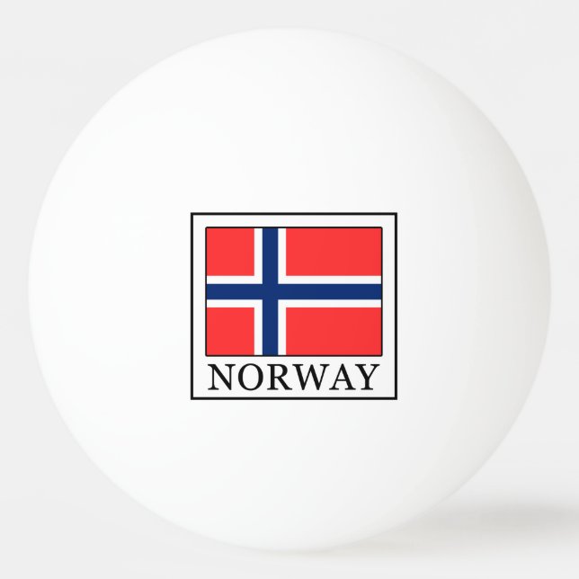 Norwegen Tischtennisball (Vorderseite)