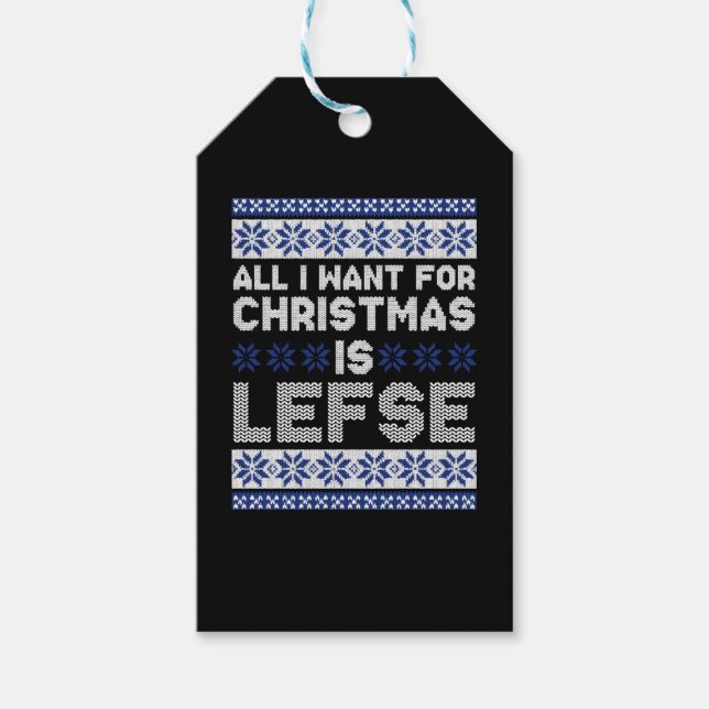 Norwegen Ugly Christmas Geschenkanhänger (Vorderseite)