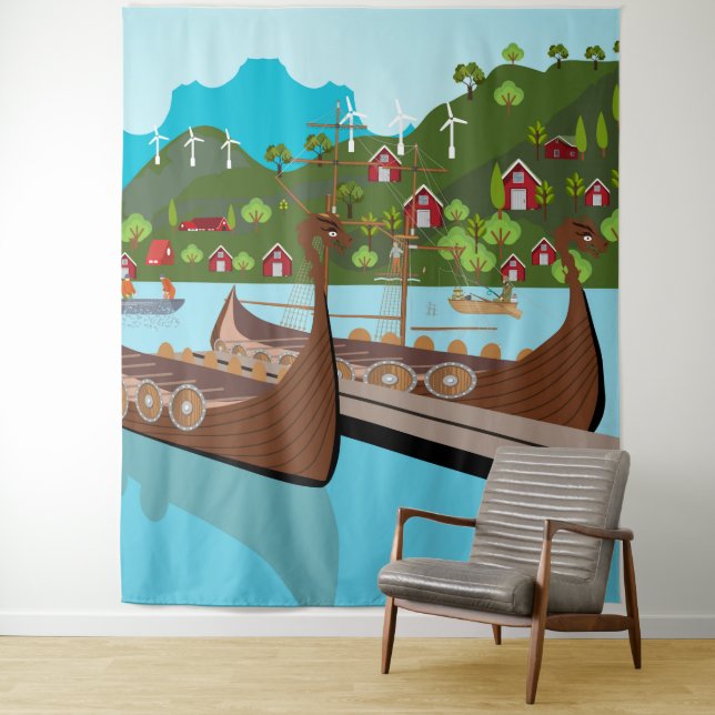 Norwegen Wandteppich (Beispiel)