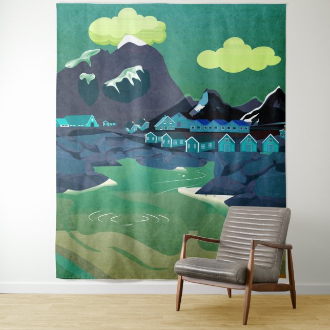 Norwegen Wandteppich (Beispiel)