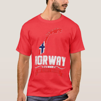 Norwegen, wo meine Geschichte beginnt T-Shirt