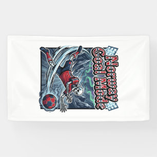 Norwegen Ziel Modus Skelett Stürmer Nationen Stree Banner
