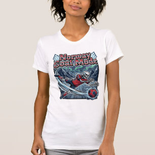 Norwegen Ziel Modus Skelett Stürmer Nationen Stree T-Shirt