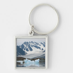 Norwegen, zurückweichender Gletscher und Eisberg Schlüsselanhänger