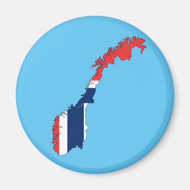 Norwegenflagge Magnet (Vorne)