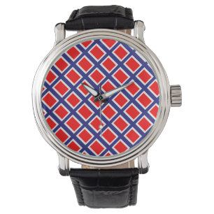 Norwegenflaggenmuster Armbanduhr