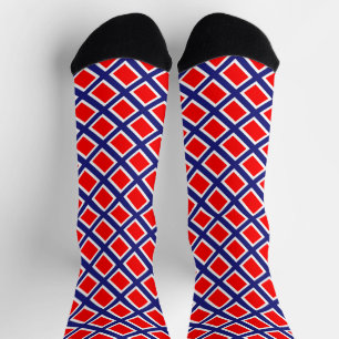 Norwegenflaggenmuster Socken