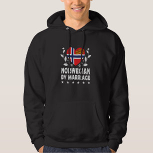 Norweger durch Heirat Norwegische Ehefrau Ehemann  Hoodie