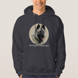Norweger Elkhound Kunst Hoodie