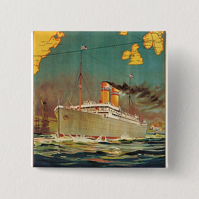 Norwegian American Line Button (Vorderseite)