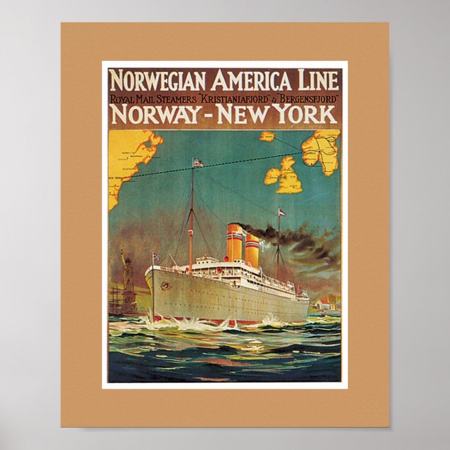 Norwegian American Line Poster (Vorne)