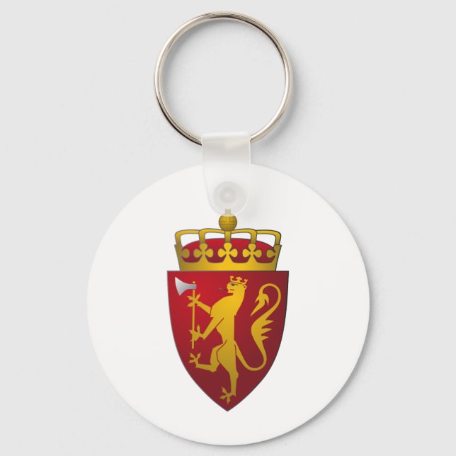Norwegian Coat of Arms Schlüsselanhänger (Vorderseite)