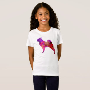 Norwegian Elkhound im Watercolor T-Shirt