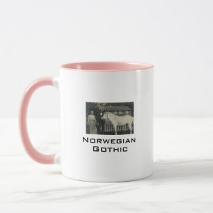 Norwegian Gothic Echtfoto-Kaffeetasse Tasse