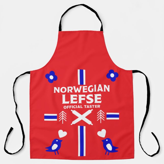 Norwegian Lefse Flatbread Apron Schürze (Vorderseite)