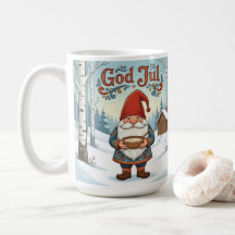 Norwegian Nisse Frohe Weihnachten Kaffeetasse