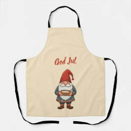 Norwegian Nisse God Jul Christmas Apron Schürze