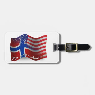Norwegisch-Amerikanische wellenartig bewegende Gepäckanhänger