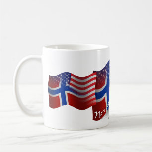 Norwegisch-Amerikanische wellenartig bewegende Kaffeetasse
