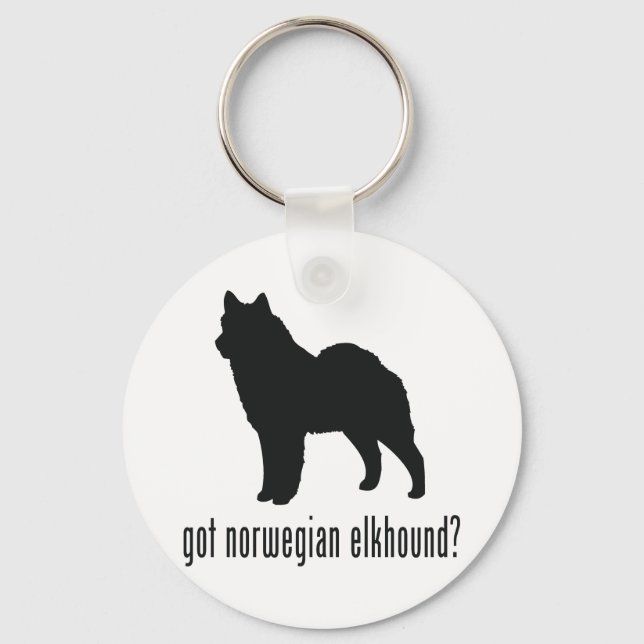 Norwegisch-Elkhound Schlüsselanhänger (Vorderseite)