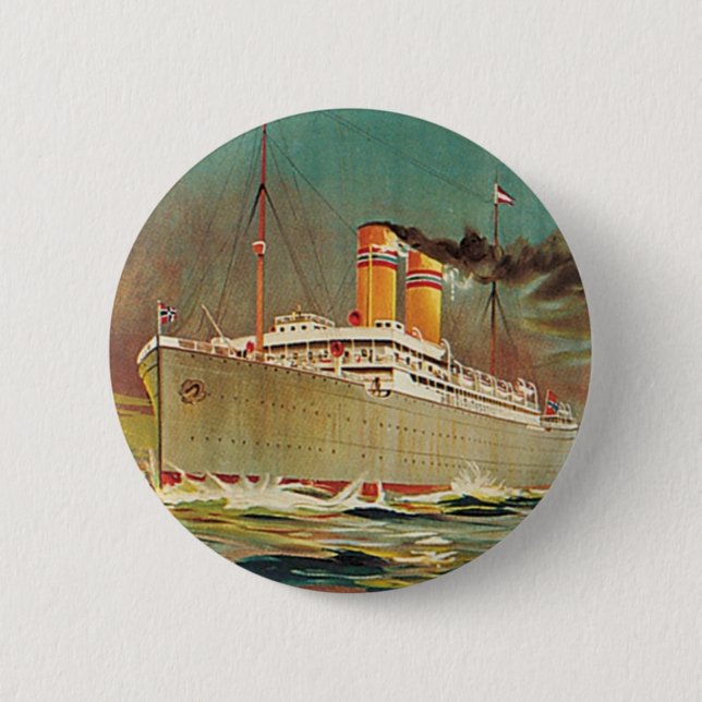Norwegische amerikanische Linie Button (Vorderseite)