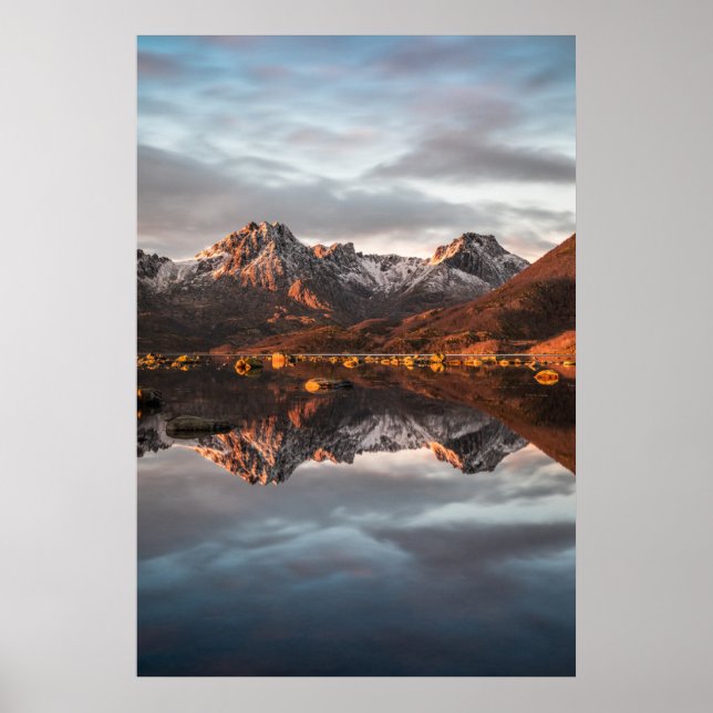 Norwegische Berge Landschaftsfotografie Poster (Vorne)