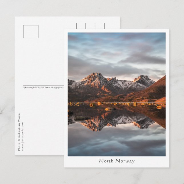 Norwegische Berge Landschaftsfotografie Postkarte (Vorne/Hinten)