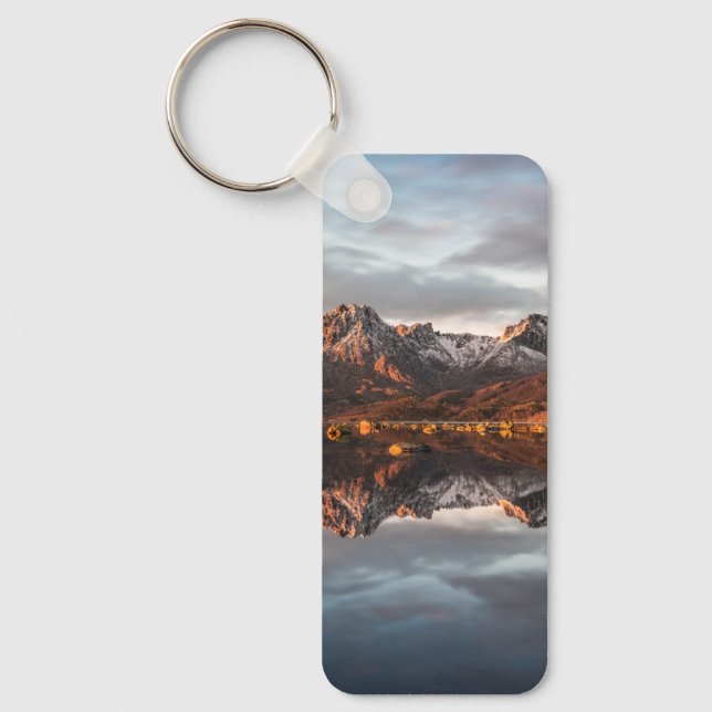 Norwegische Berge Landschaftsfotografie Schlüsselanhänger (Vorderseite)